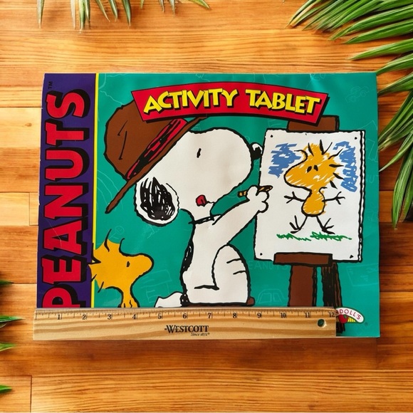 Vintage 1997 Peanuts Activity Tablet - Unused Pages - Snoopy & Woodstock - Picture 3 of 13